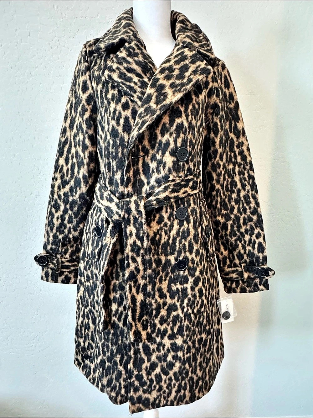 Steve Madden Leopard Trench Coat